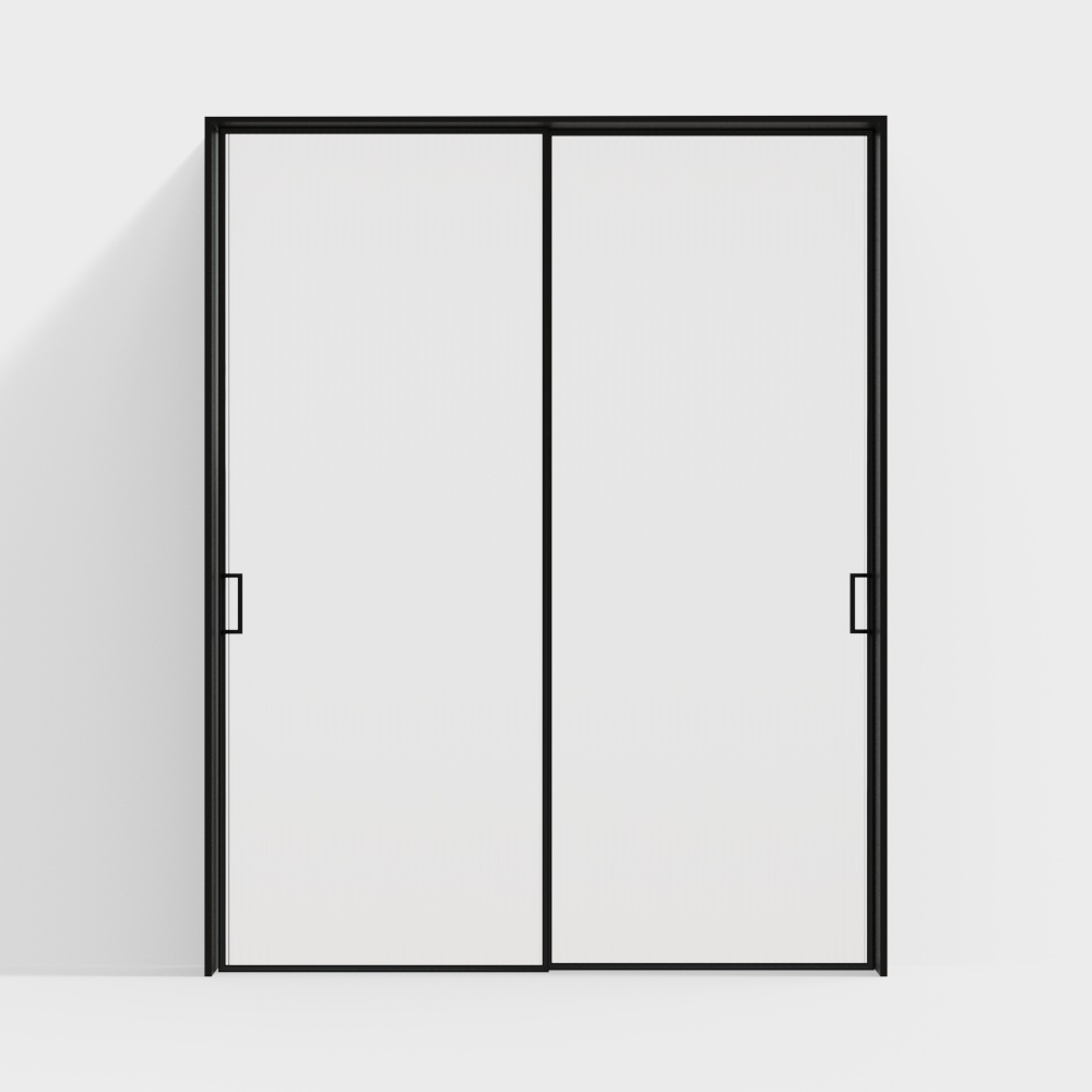 porte coulissante double