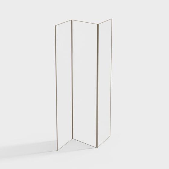 Origami Screen 3D model for Modern Interiors