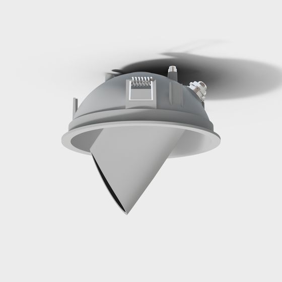 Futuristic Aircraft Low-Polygon 3D model