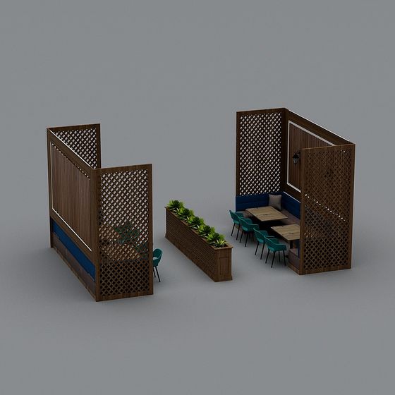 Urban Corner Low Poly 3D Model Design