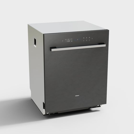 Modern Low-Poly Dishwasher 3D model