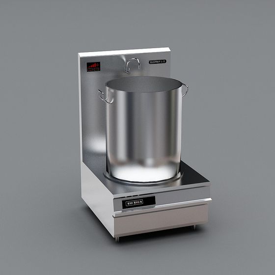 Realistic Electric Cookware 3D model for Modern Spaces