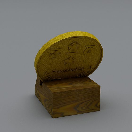 Antique Medal 3D model for Creative Projects