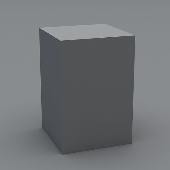 Minimalist Low-Poly Cube 3D model