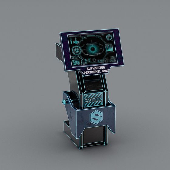 Futuristic Control Panel 3D model