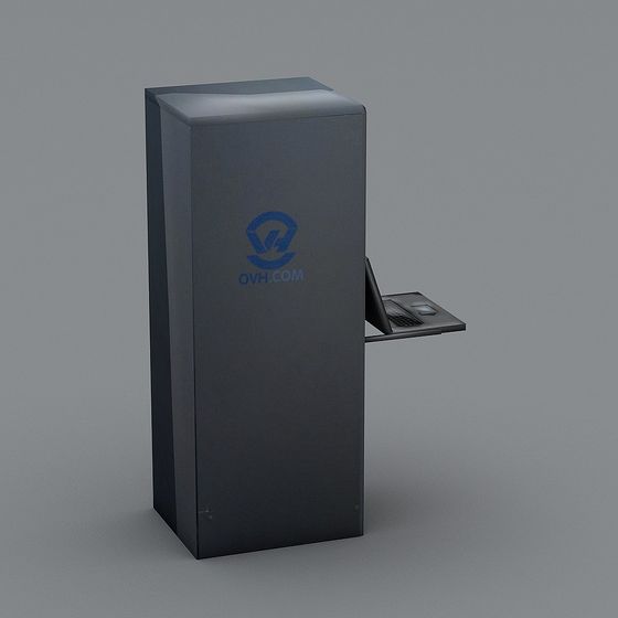 High-Detail Low-Poly Server Rack 3D model