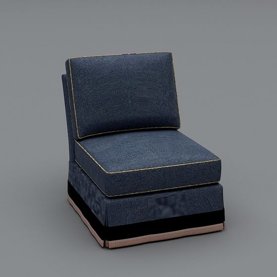 Stylish Low Poly Armchair 3D model