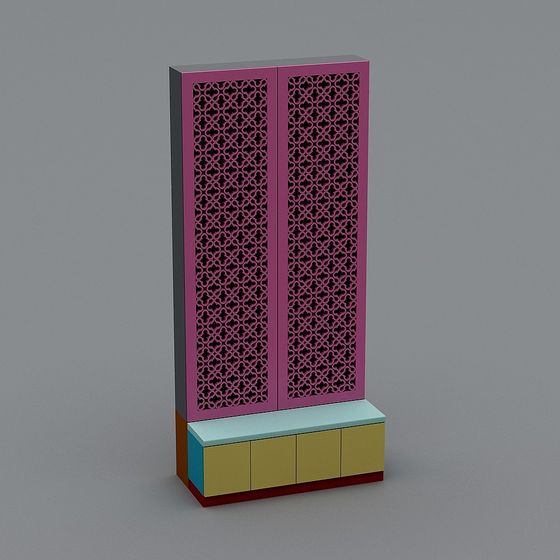 Lattice Cabinet 3D model - Unique Modern Design