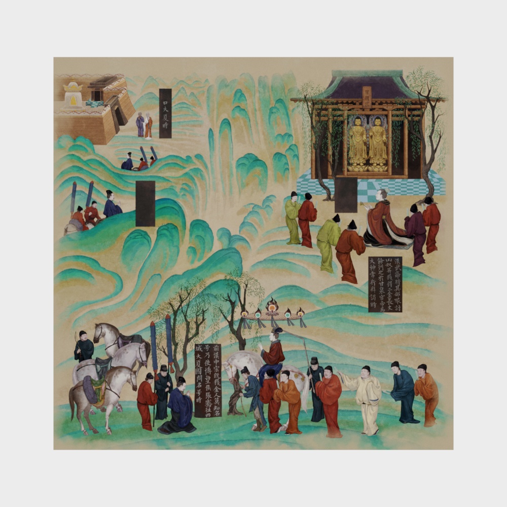 Zhang Qian sent a facsimile of the Western Regions mural
