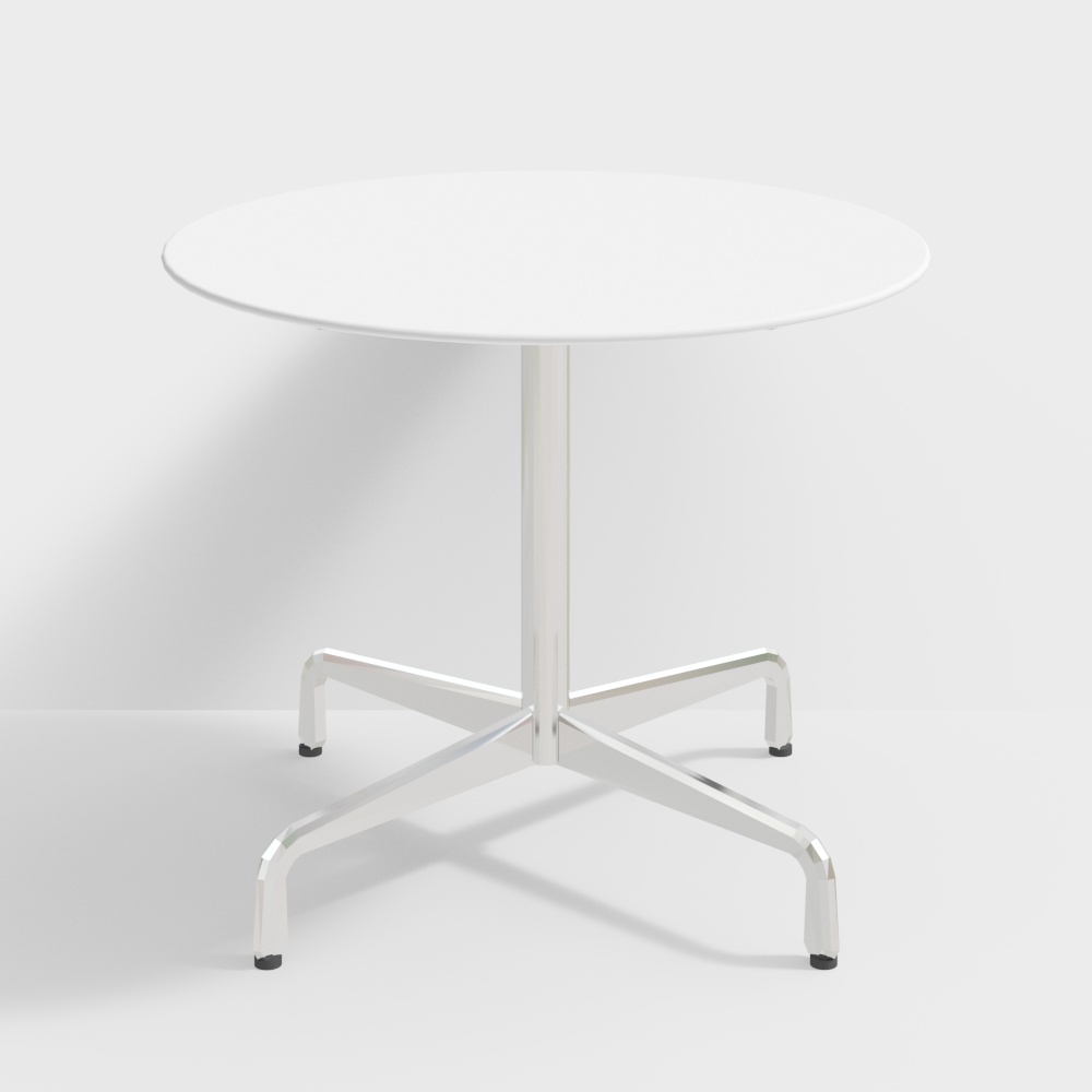 Dining table-950-white stone plate-stainless steel color legs