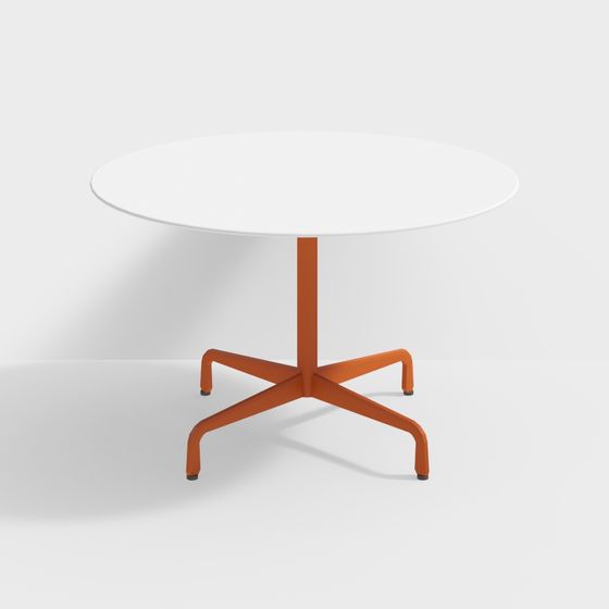 Stylish Low Poly Round Table 3D model