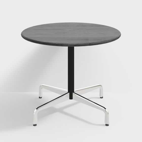 Low Poly Round Table 3D model Design