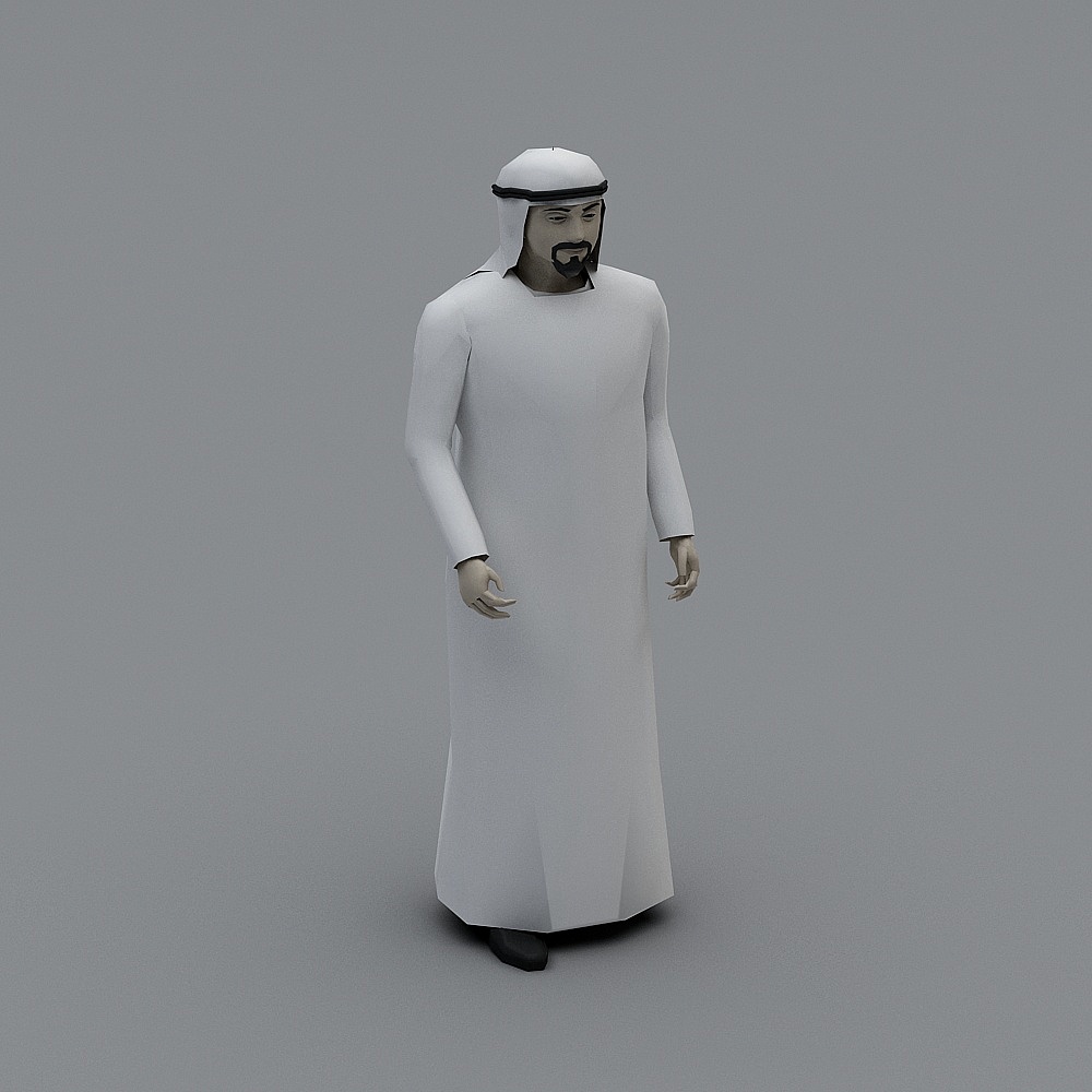 Middle Eastern Gentleman 3D model