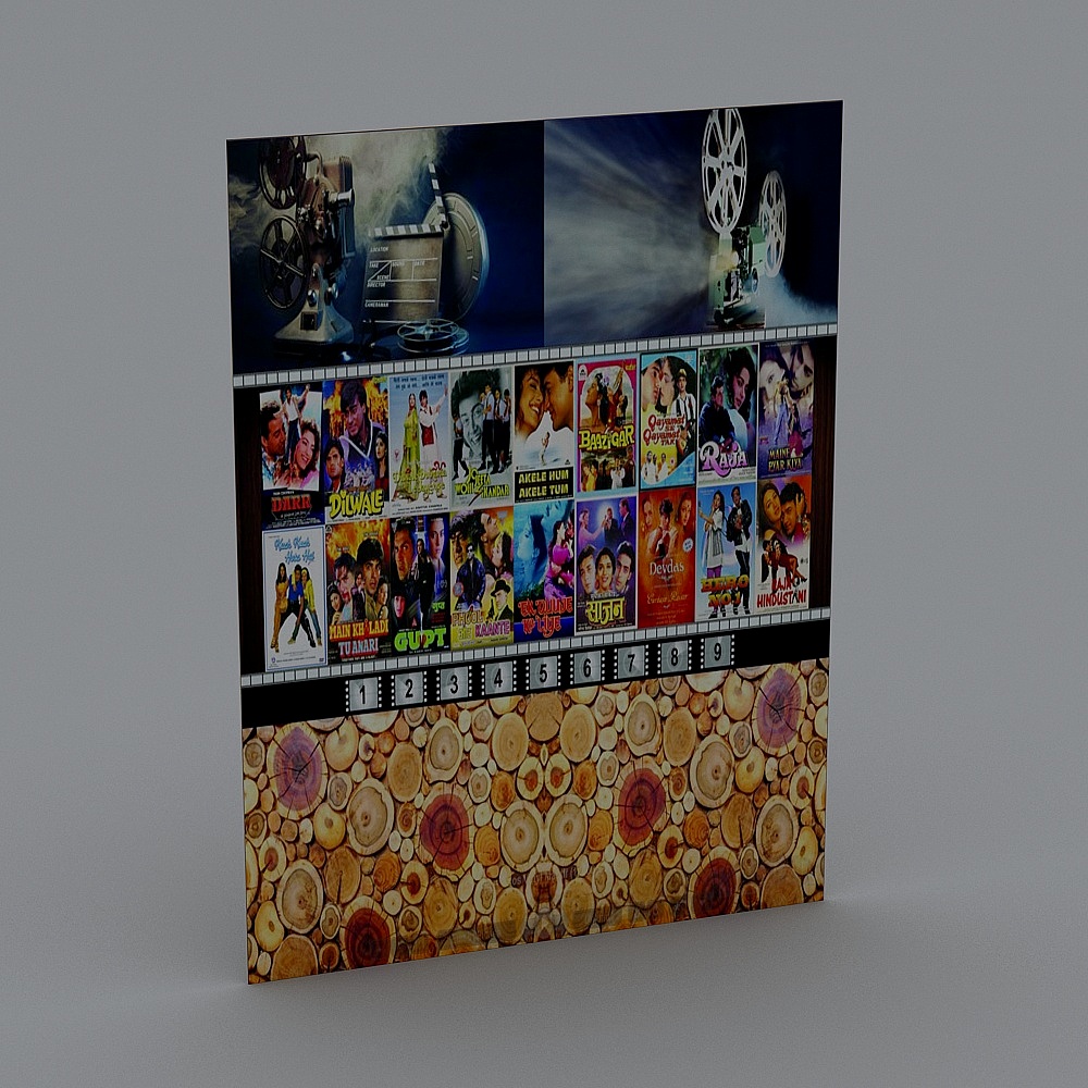 Vintage Film Inspired 3D Model for Creative Projects