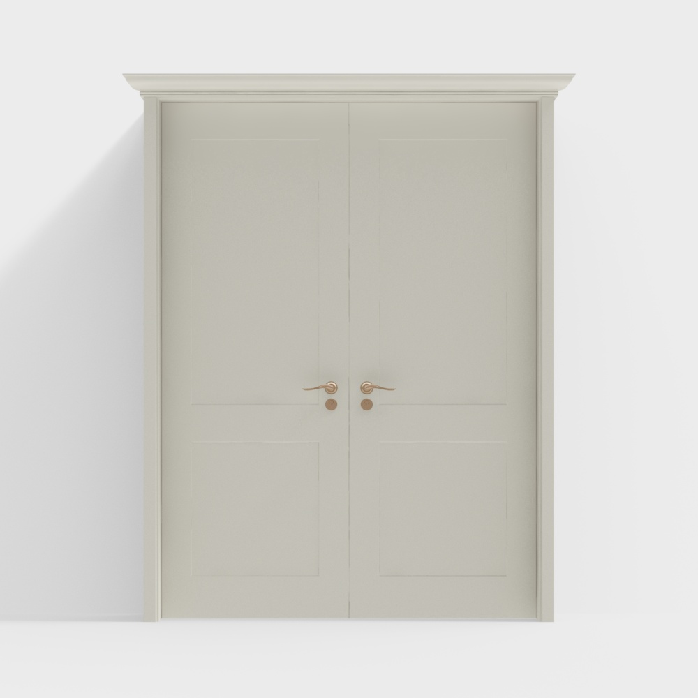 Nordic cream style entry door