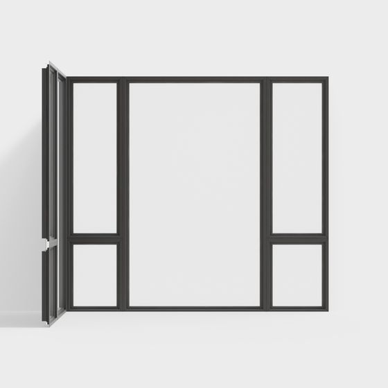 Industrial Style Window 3D model