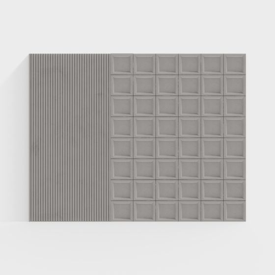 Abstract Geometric Wall Panel 3D model