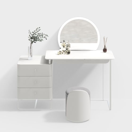 Minimalist Vanity Table 3D model
