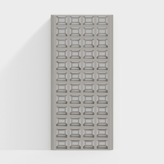 Geometric Low-Polygon Screen 3D model