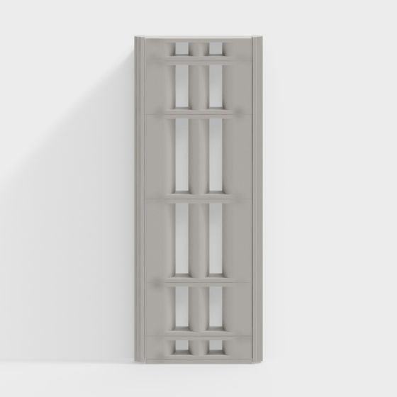 Urban Bookshelf 3D model for Modern Interiors