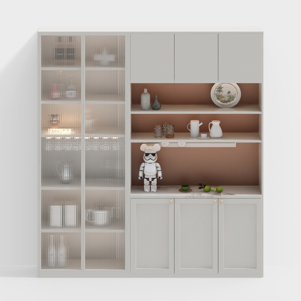Elegant 3D Bookshelf Model – Modern Home Design