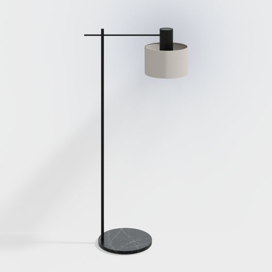 Stylish Floor Lamp 3D model for Contemporary Spaces
