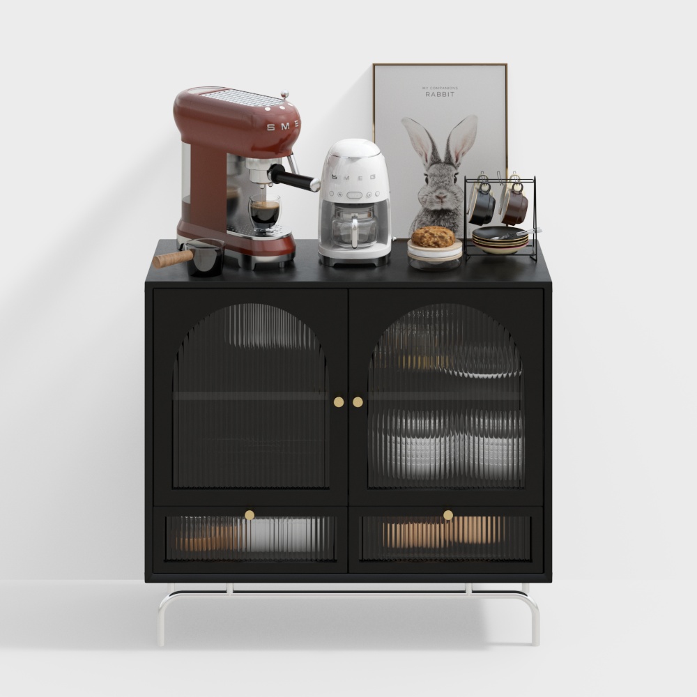 ตู้ไซด์บอร์ดสไตล์ครีม