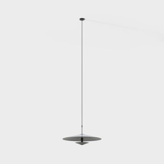 Sleek Hanging Light 3D Model Design