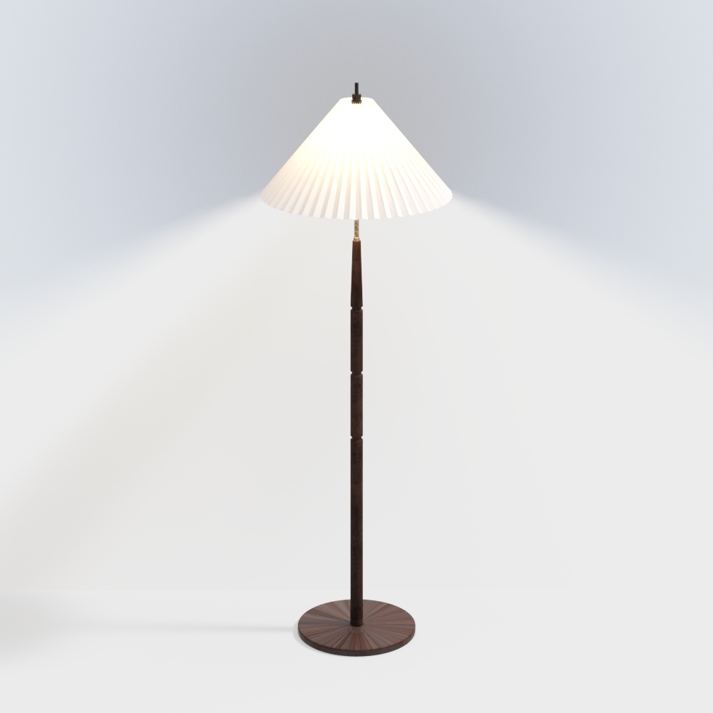 Đèn sàn màu kem hiện đại