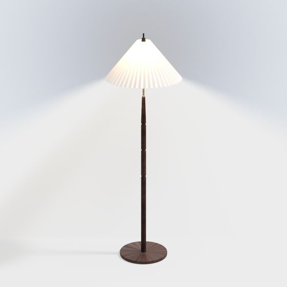 Đèn sàn màu kem hiện đại