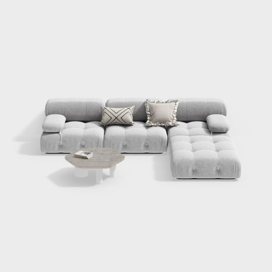 Canapé modulaire de style crème moderne