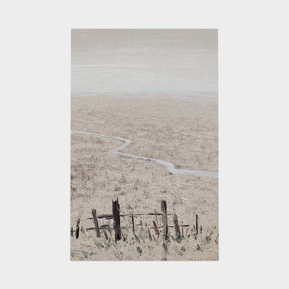 Misty Path 3D Model – Low-Poly Rural Landscape