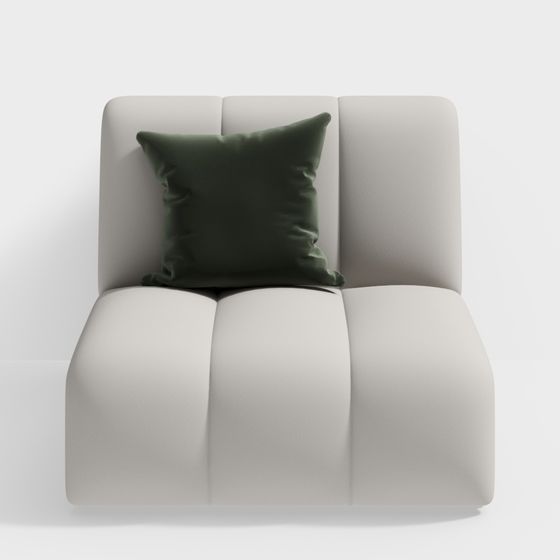 Urban Comfort Corner Chair 3D model