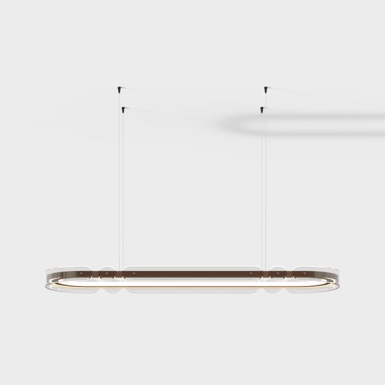 Suspended Halo 3D model for Modern Interiors