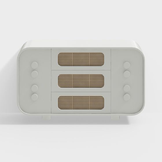 Retro Radio 3D Model with Low Poly Design