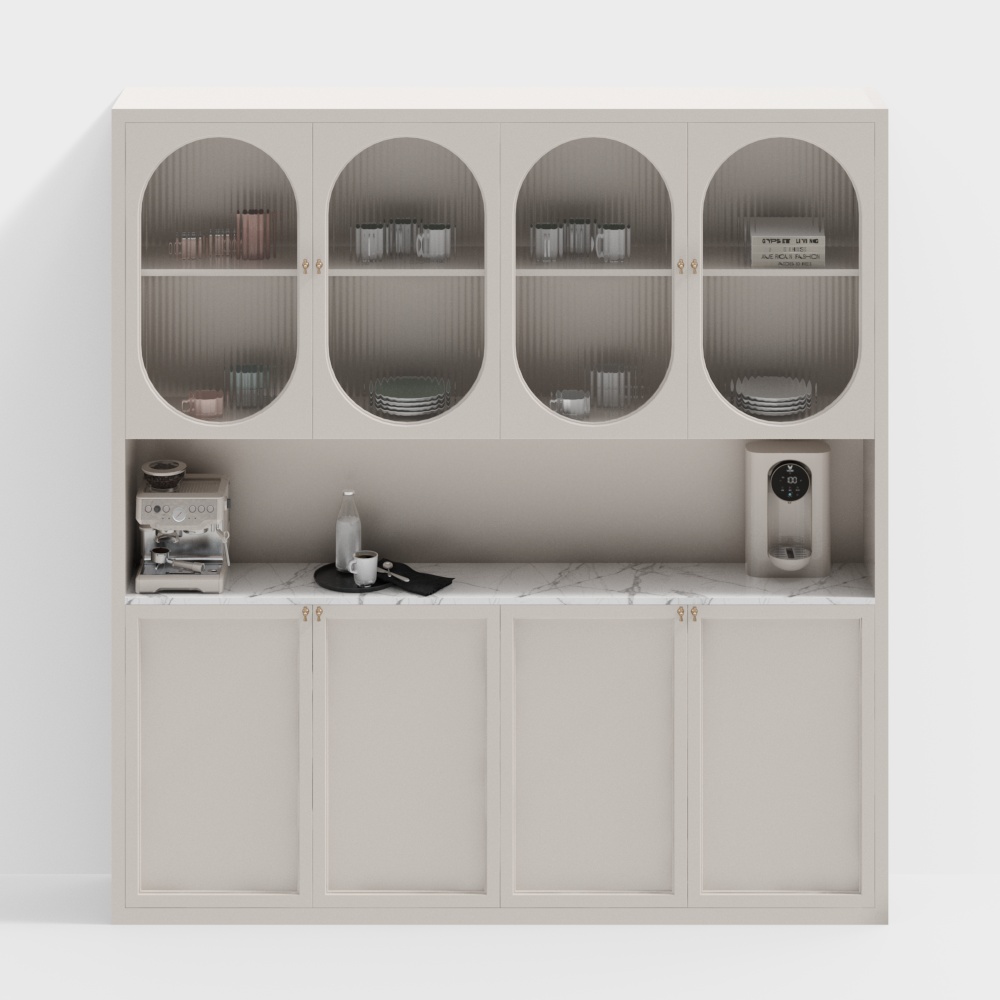 Tủ đựng đồ kiểu kem Pháp