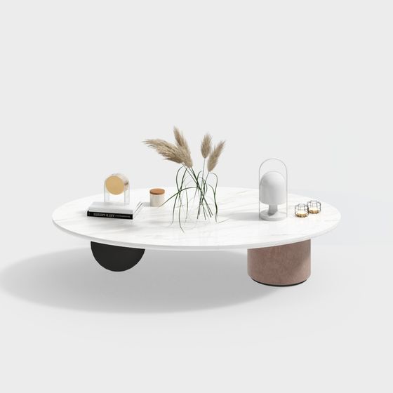 Suspended Marble Coffee Table 3D model
