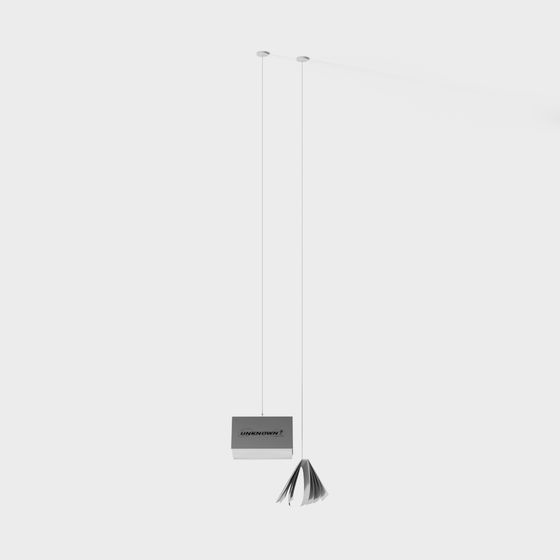 Minimalist Hanging Art Light 3D model