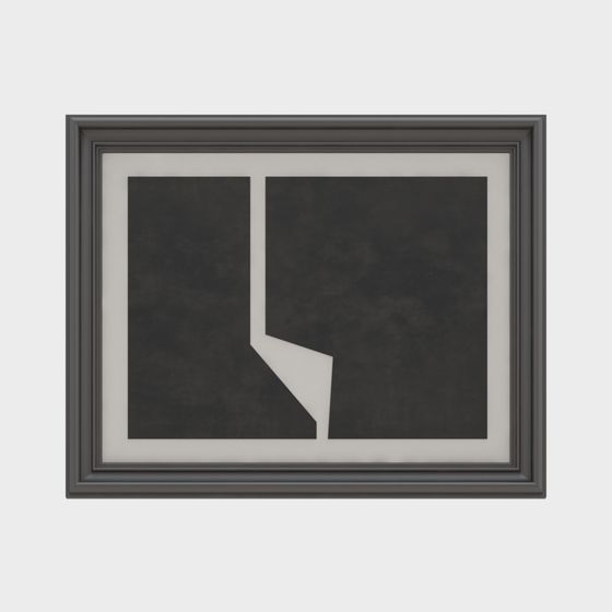 Abstract Frame Low-Poly 3D Model