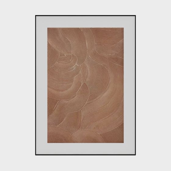 Abstract Lines 3D Model for Contemporary Design