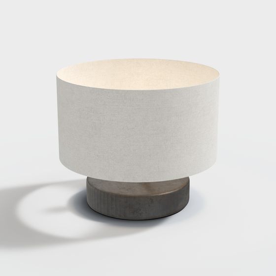 Modern Column Side Table 3D model