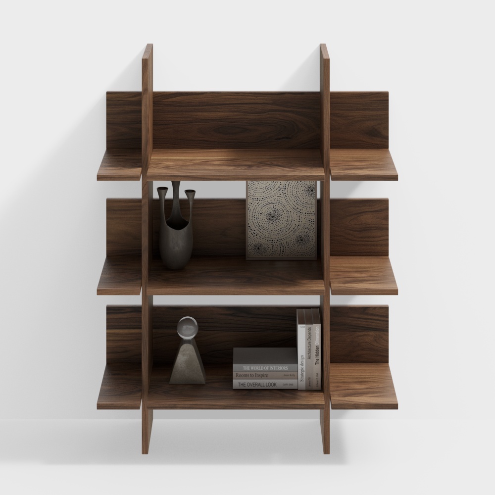 Wabi-sabi bookshelves