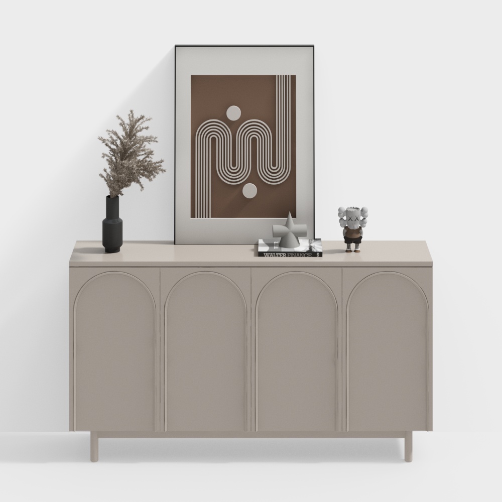 Wabi-sabi entrance cabinet