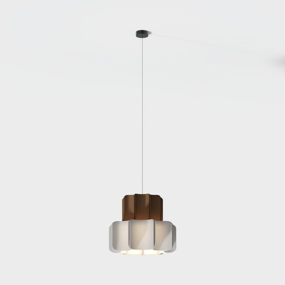 Stylish Modern Chandelier 3D model for Contemporary Spaces