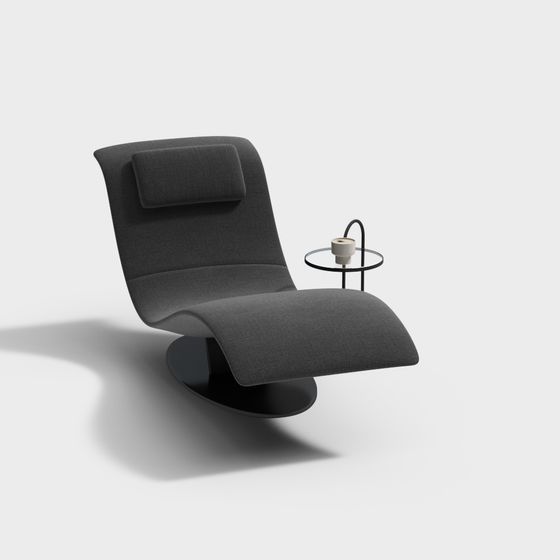 Wabi-Sabi Chaise Longue 3D Model for Relaxation