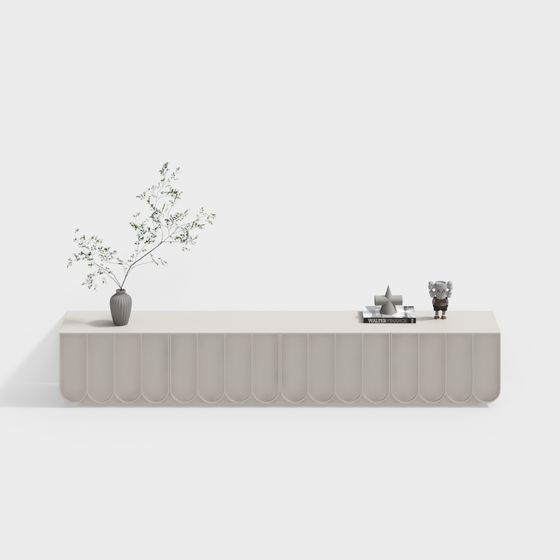 Armario de TV de estilo Wabi-sabi