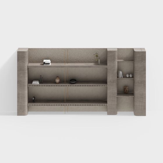 Minimalist Bookcase 3D model