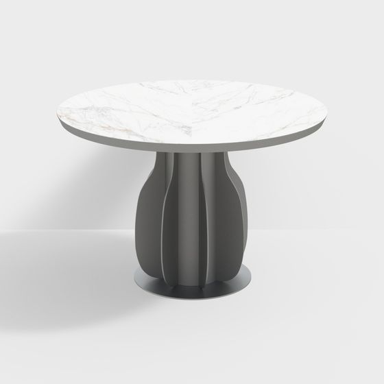 Stylish Round Table 3D model for Contemporary Spaces