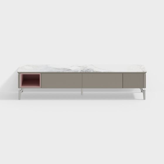 Modern Polygonal TV Cabinet 3D model