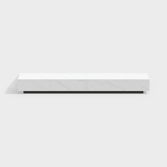 Elegant Marble TV Stand 3D model